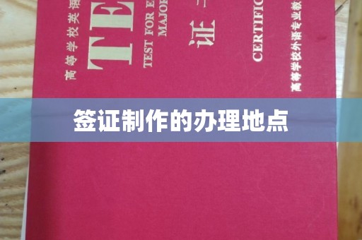 醴陵签证制作的办理地点