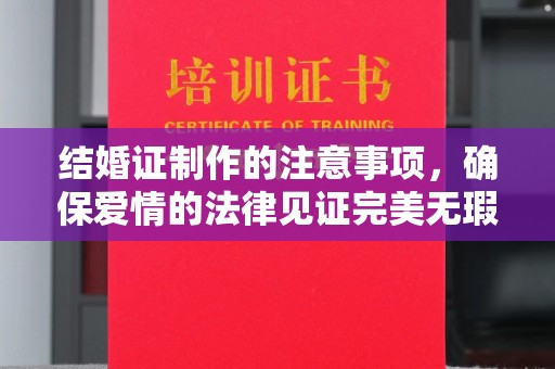 醴陵结婚证制作的注意事项，确保爱情的法律见证完美无瑕
